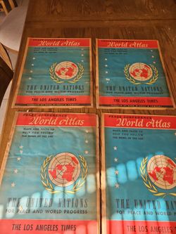Vintage world atlas
