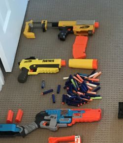Lot of 5 Nerf Guns