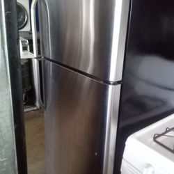 Silver fridge