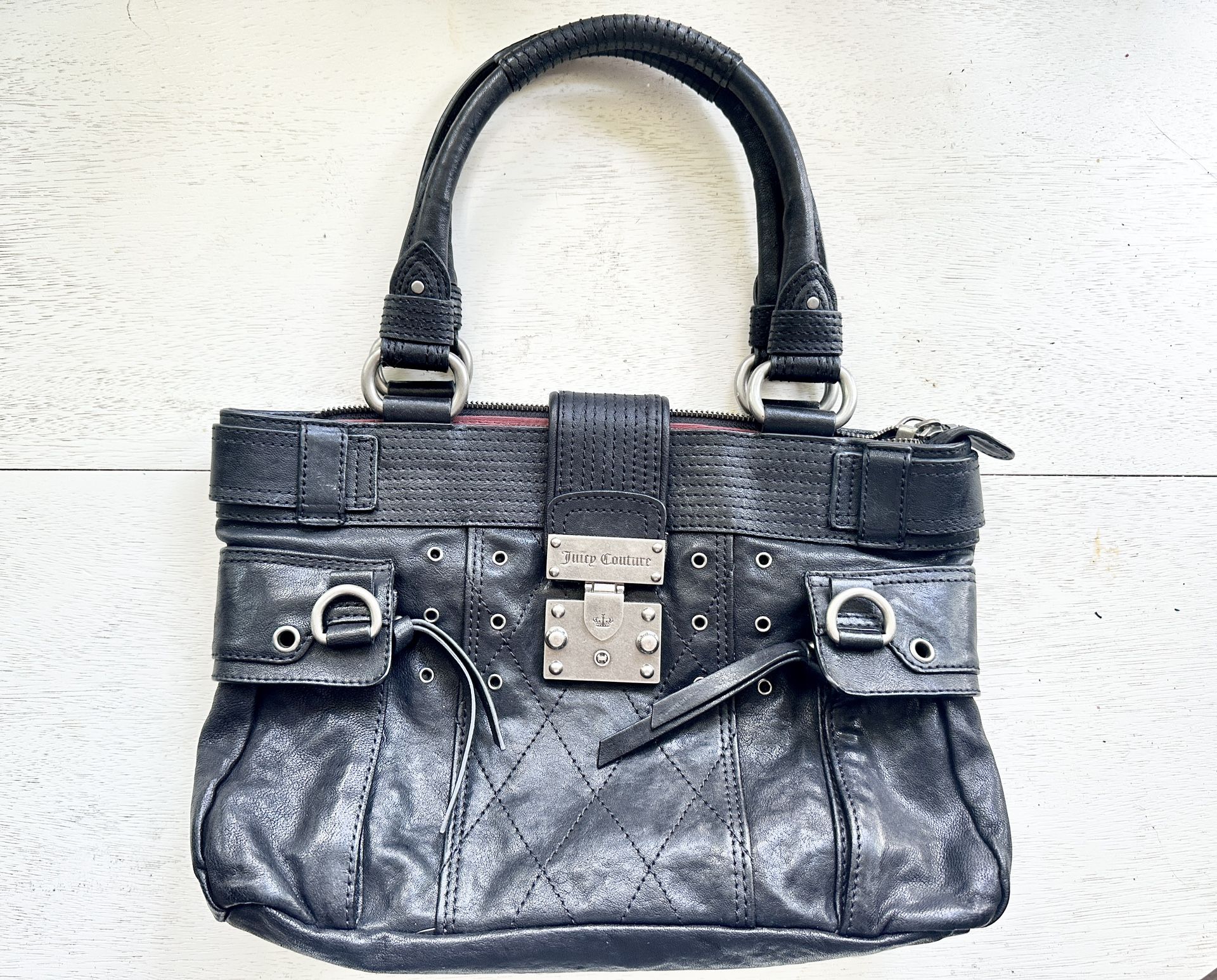 Authentic Genuine Leather Juicy Couture Medium Tote Bag/Purse