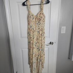 Off White Floral Dress