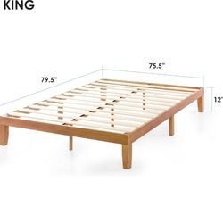 King sized mattress and frame
