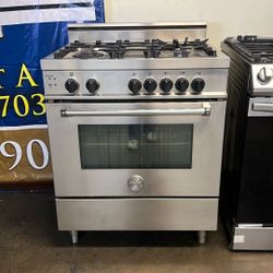 BERTAZONNI 30”WIDE GAS RANGE STOVE STAINLESS STEEL