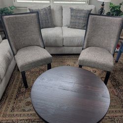 Two Chairs With Coffee Table