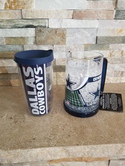 NEW Dallas Cowboys Tervis Tumbler & Crystal Freezer Mug