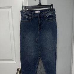 SO Long Jean Skirt