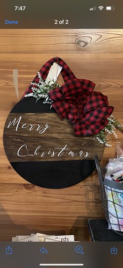 Handmade Holiday Christmas Door Signs-Decor 