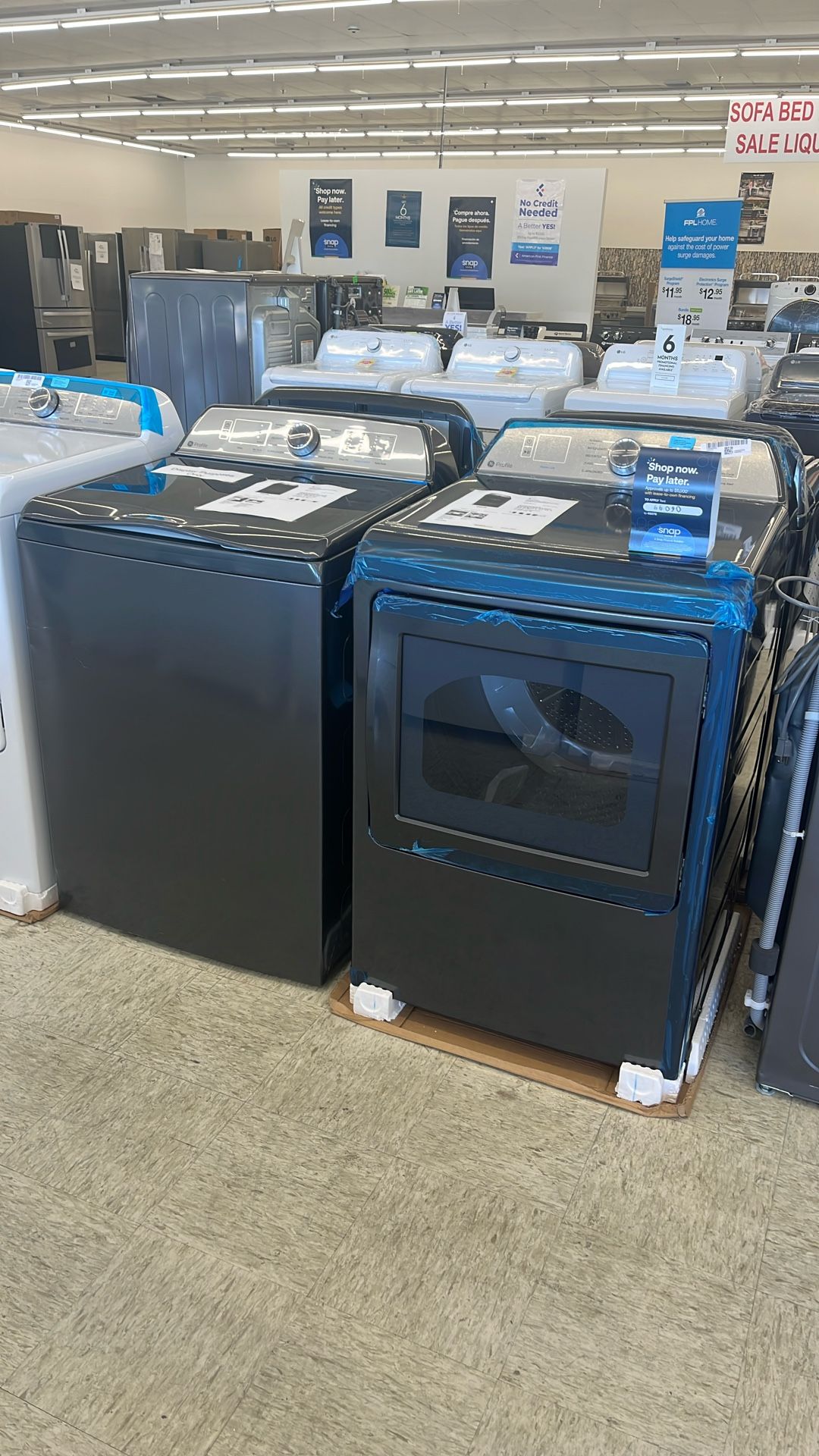 New Washer And Dryer Set - Finance