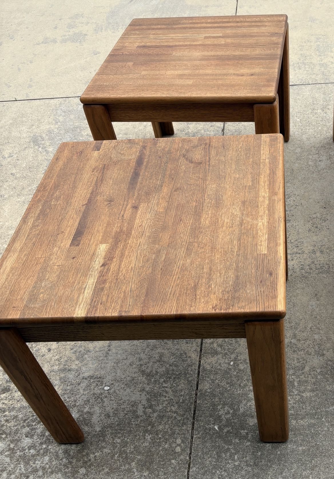 Pair Of Oak End Tables