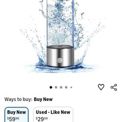 hydrogen water bottle glass