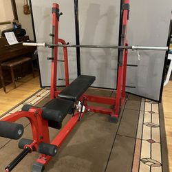 Nautilus Squat Rack Bench Press 