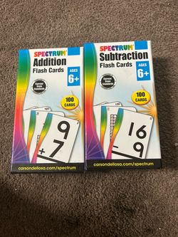 Spectrum Addition & Subtraction Flash Cards Set
