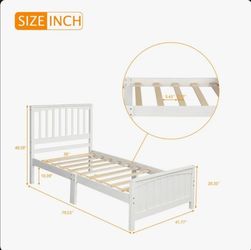 Free Twin Wooden bed frame