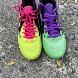 TENIS Puma lamelo rick and morty  2
