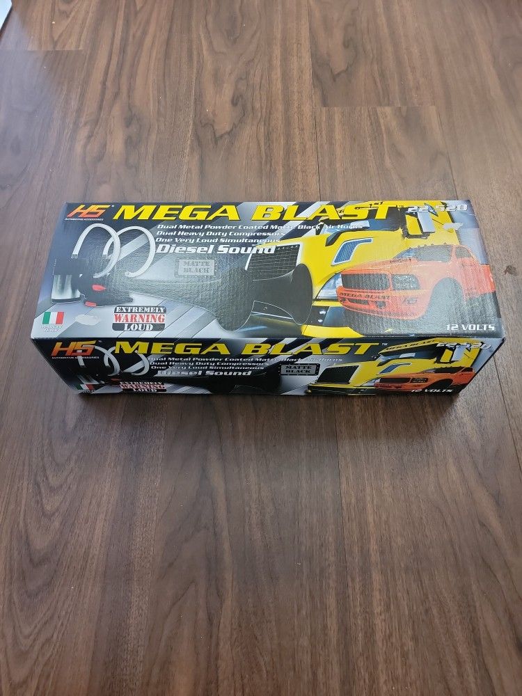 Mega Blast Horn For Any Car Or Truck