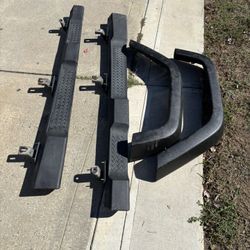 2 Mopar Jeep Step Bars And 2 Rear Stock Fenders 