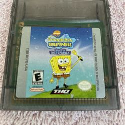 Nintendo SpongeBob Game boy Color.