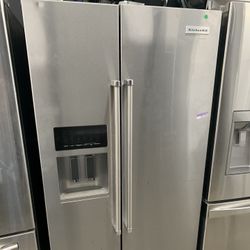 Kitchen Aid Side By Side In Stainless Steel Used