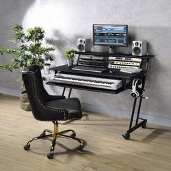Acme Suitor Music Recording Studio Desk - Carbon Fiber Finish (Model 92900) - NEW OPEN BOX
