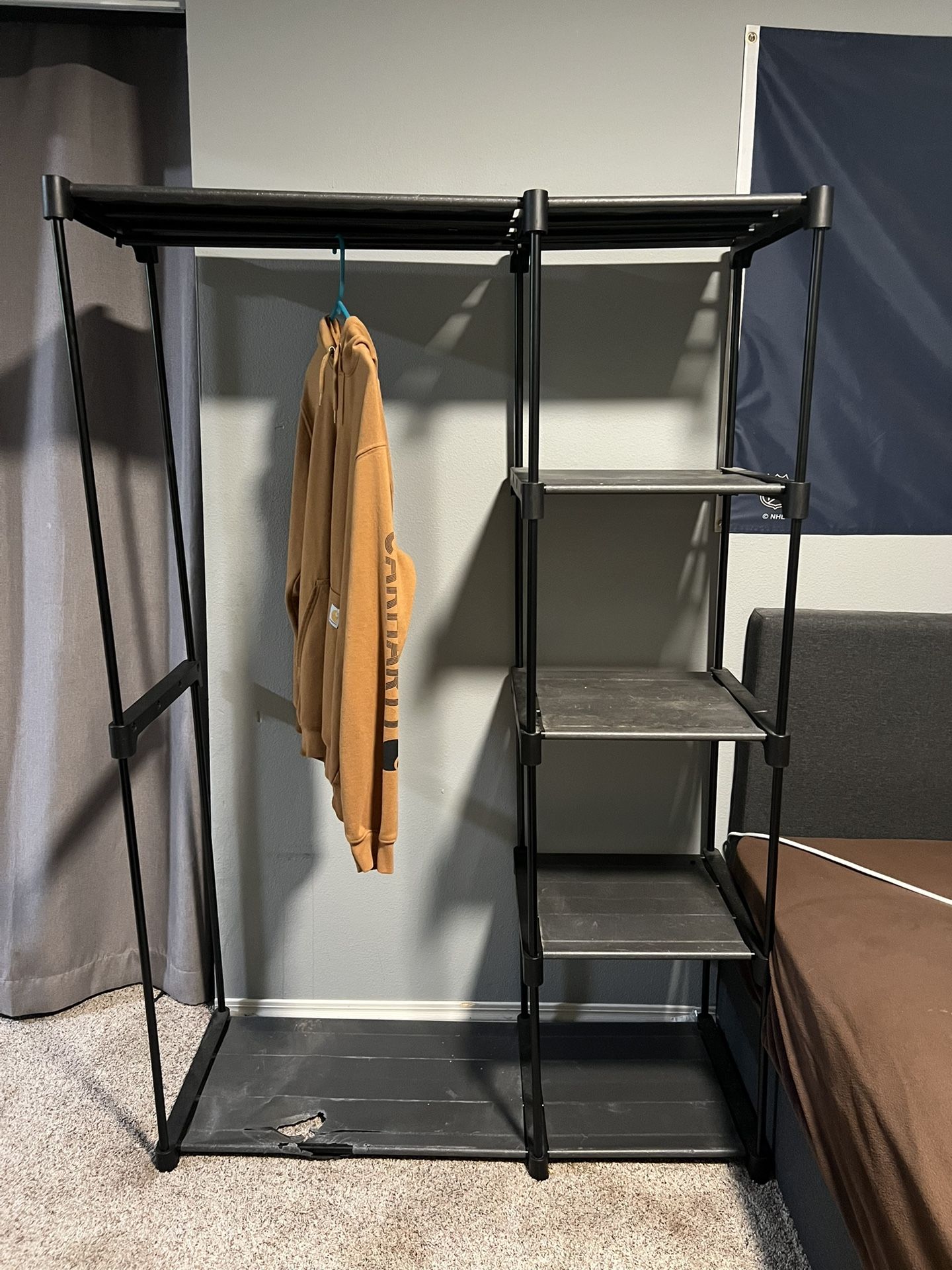 Portable Closet With Shelves