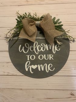 welcome door hanger