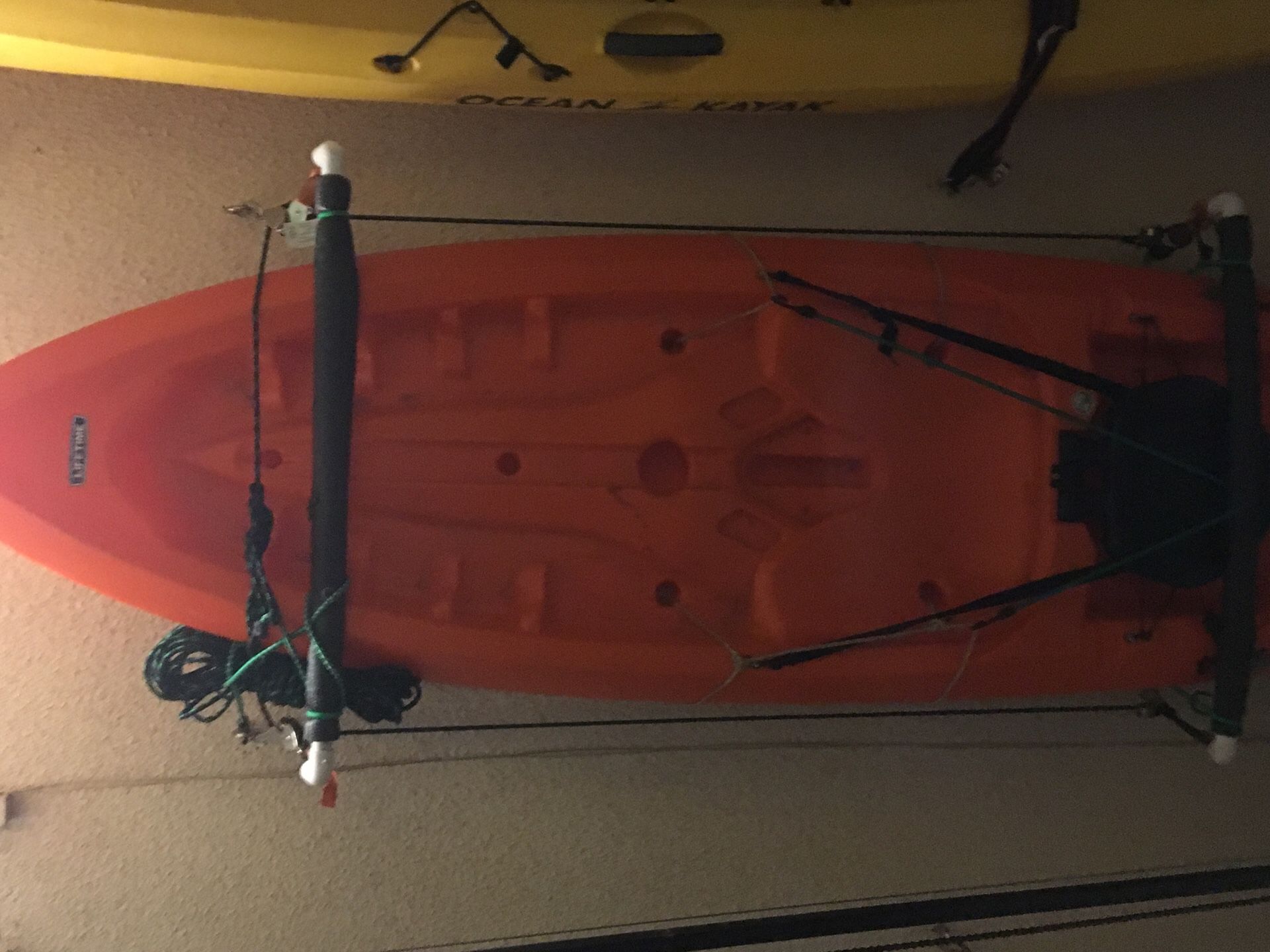 Orange kayake