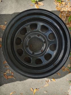 Steel wheel 15x8, bolt ptrn 6 holes