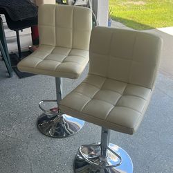 Two Bar Stools Chairs