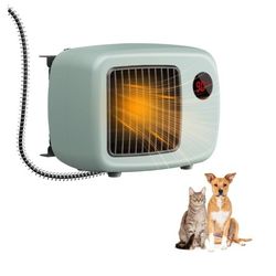 600W Dog House Heater,Anti-Bite Cord Heated Dog House,Wall-Mounted Dog Heater,Keep Your Pet Warm and Happy UL Tested for Safety (green)