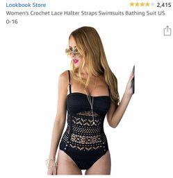 Lace Swimsuit Bathing Suit . New . US size 6