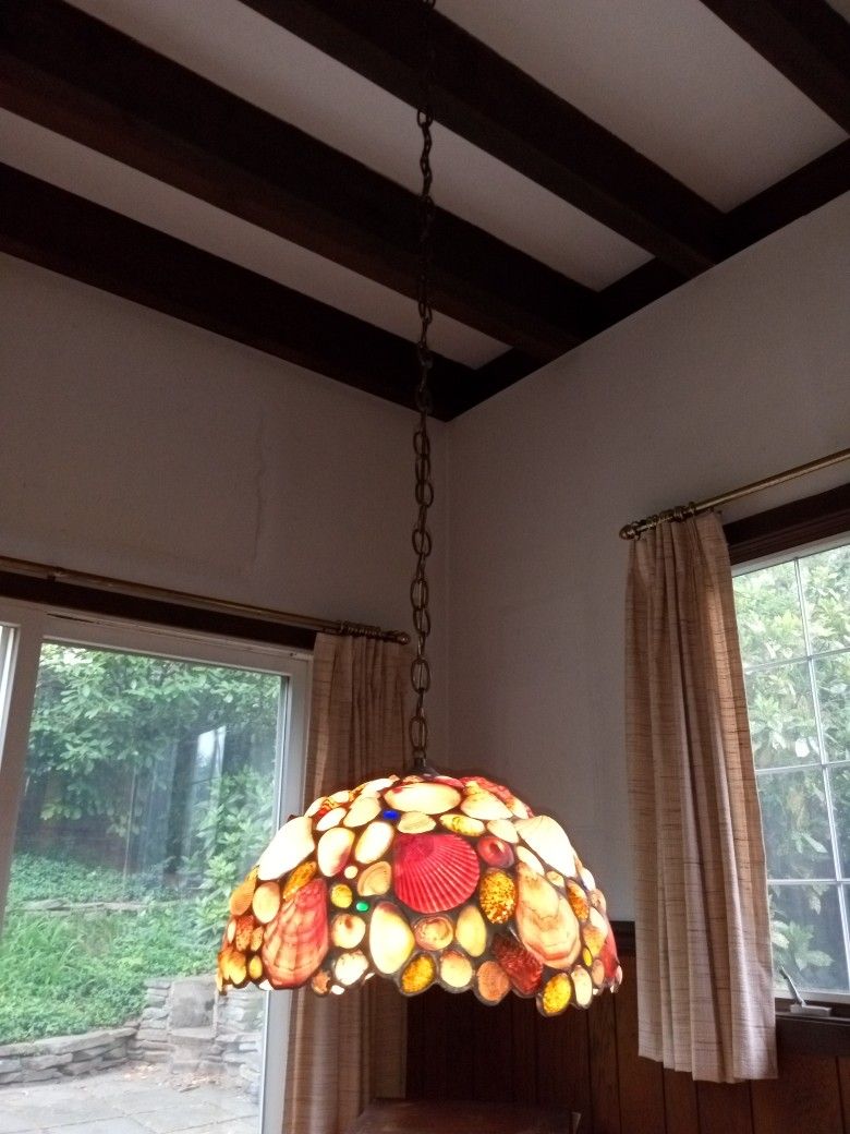 Mid-Century 1970's, "Perry - Produit" Hanging Swag Lamp