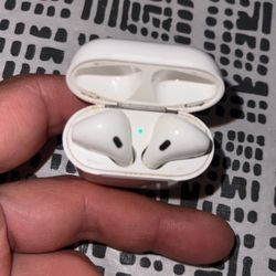 AirPod Original . Work Fine . Dog Bit The Case (price Reflects)