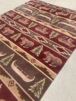 Lodge 10 x 10 wool rug