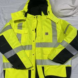 Carhartt High Visibility Coat (Large)