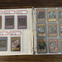 Yugioh Vintage Collection Binder Lot 83 Cards 5 PSA Graded