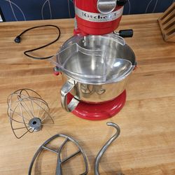 Kitchenaid Pro 600 - 6 Qt Bowl Lift - Empire Red - Fresh Service