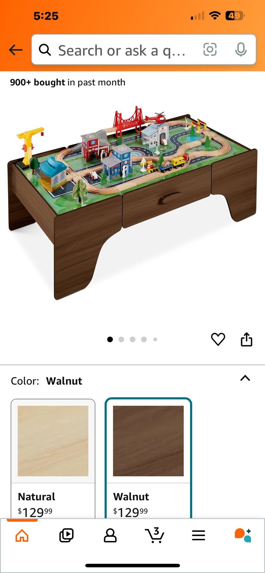 Kids Train Table WITHOUT TRAIN