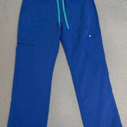 FIGS Cairo Cargo Scrub Pants Technical Collection L/S Royal Blue
