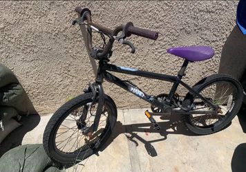 Kids black haro freestyle bmx bike