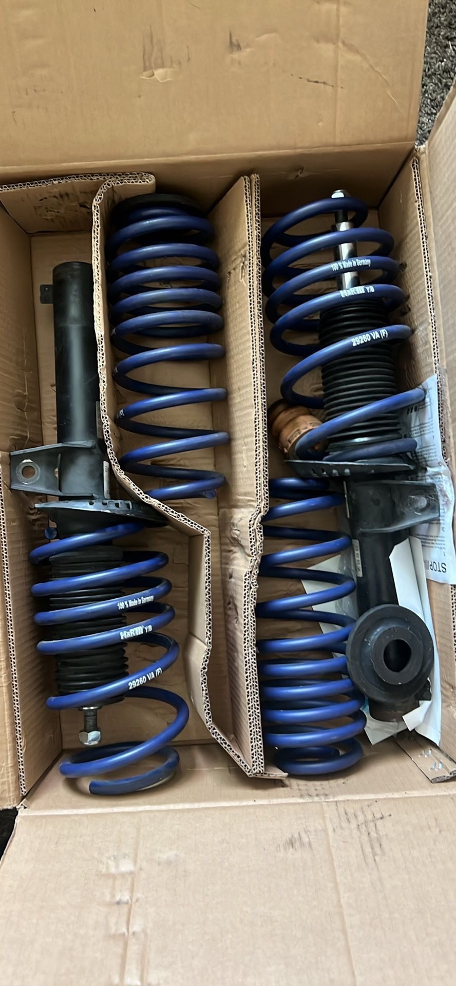 Mk5 Golf Front Struts With Lowering Springs