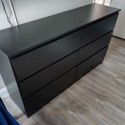 BLACK DRESSER - CÓMODA COLOR NEGRO 