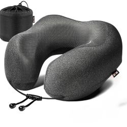MLVOC Travel Pillow 100% Pure Memory Foam Neck Pillow