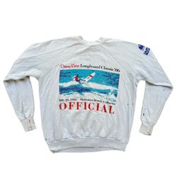 Vintage 1986 Dewey Weber Longboard Classic Crewneck Manhattan Beach Size XL RARE