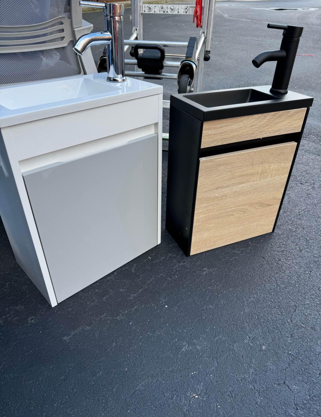 Brand New Small Wall Mounted Sink, New ( 16” W x 10”D x 20.5” H )