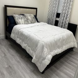 Queen Bed with Mattress And Headboard  