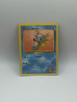 Pokemon Gym Heroes Misty’s Horsea Card #86