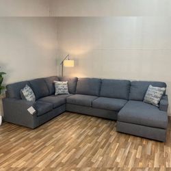 EDENFIELD CHARCOAL LAF SECTIONAL