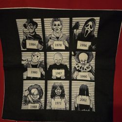 17" By 17" Horror Mugshot Pillow Case 
