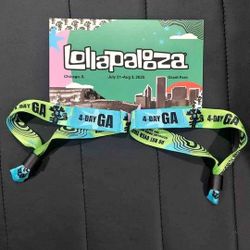 Lollapalooza 4day GA Band Pass