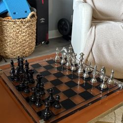 Metal  Glass Chess House 